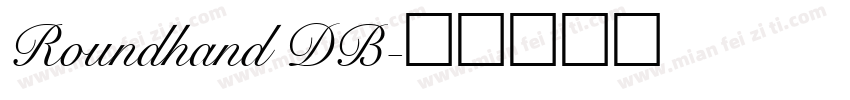 Roundhand DB字体转换